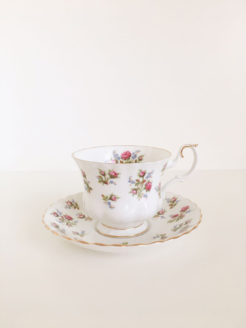 tazze tè royal albert winsome vintage rose teacup